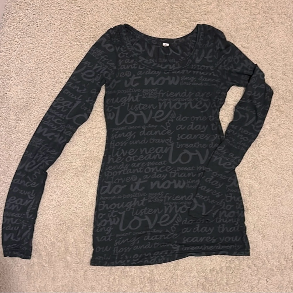 Lululemon Love Long Sleeve Top with Thumbholes